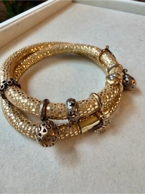 Endless Jewelry x Jennifer Lopez Gold Shimmer 925 Charms Wrap Bracelet